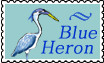 Blue Heron Stamp by altergromit