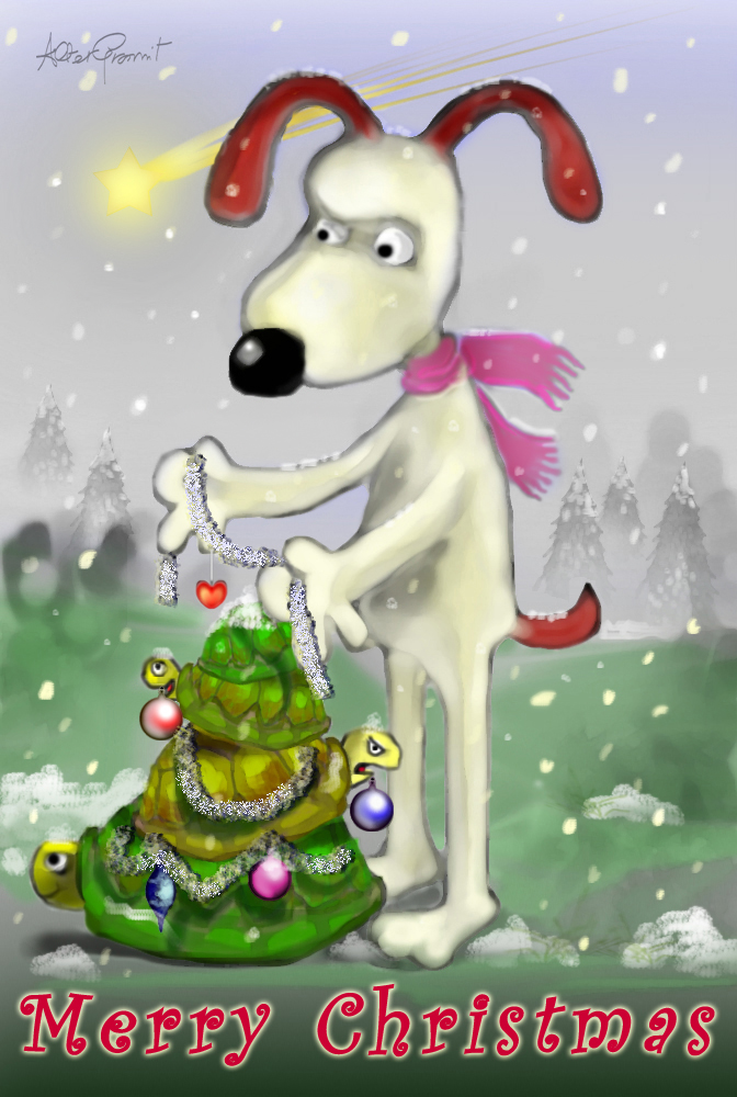 Gromit says  Merry Christmas