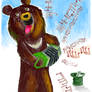 Busker Bear