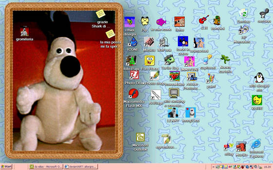 Gromit on my desktop