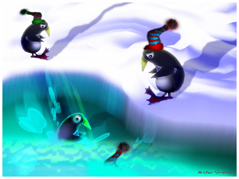 Penguins by altergromit on DeviantArt