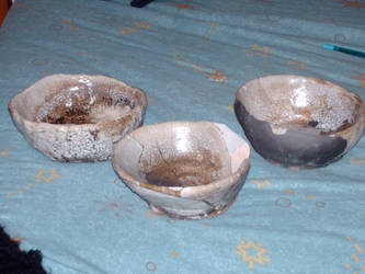 Crackle Raku Pieces '08