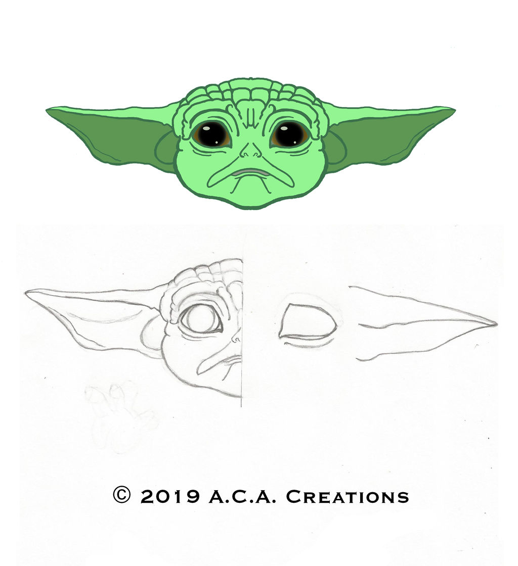 yoda head outline