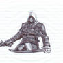 Edward Kenway pen drawing