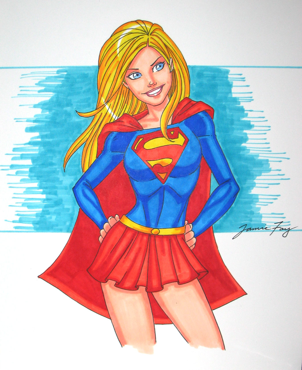 supergirl sketch