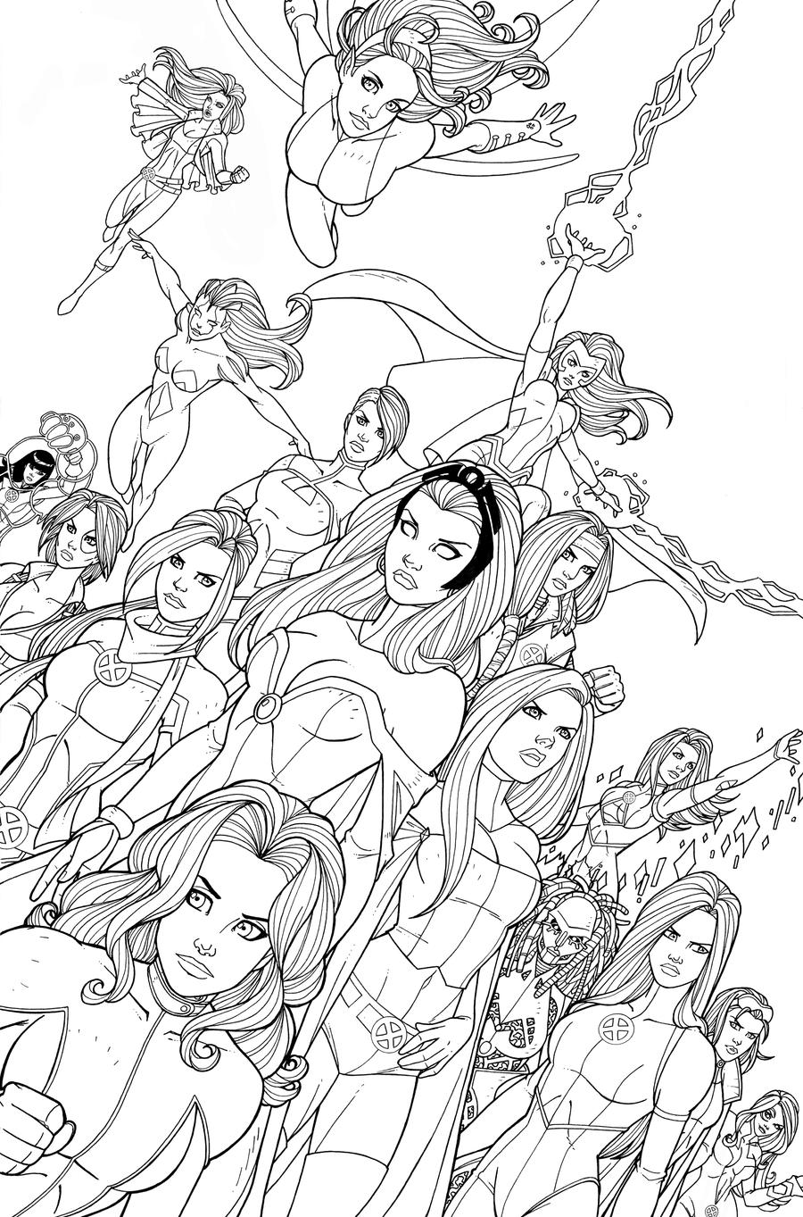 X-WOMEN - Line Art