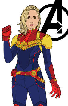 Captain Marvel - Color Scheme