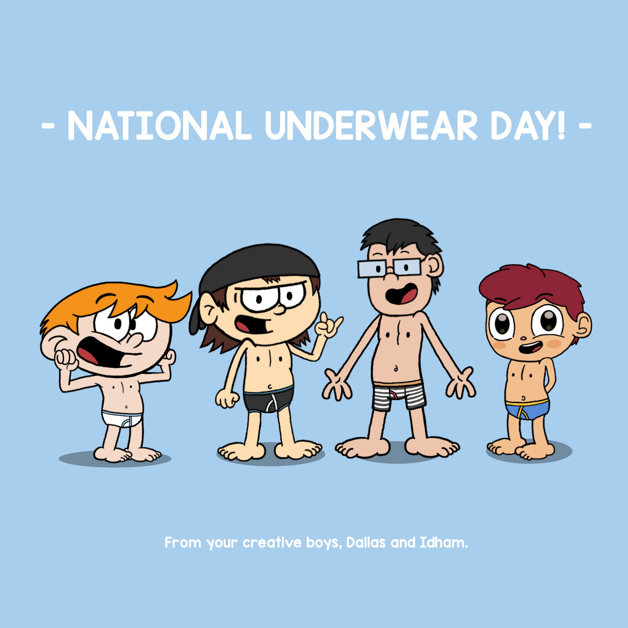 Happy National Underwear Day Holidays Month Stock Vector (Royalty Free)  2174708793
