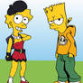 Lisa and Bart