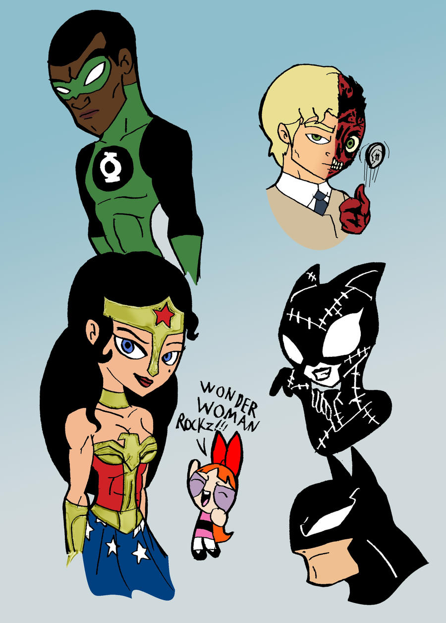 Scratch Dc Characters Scetch DC Charakters by toongrowner on DeviantArt