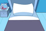 Timmy Turners bed bird's-eye view