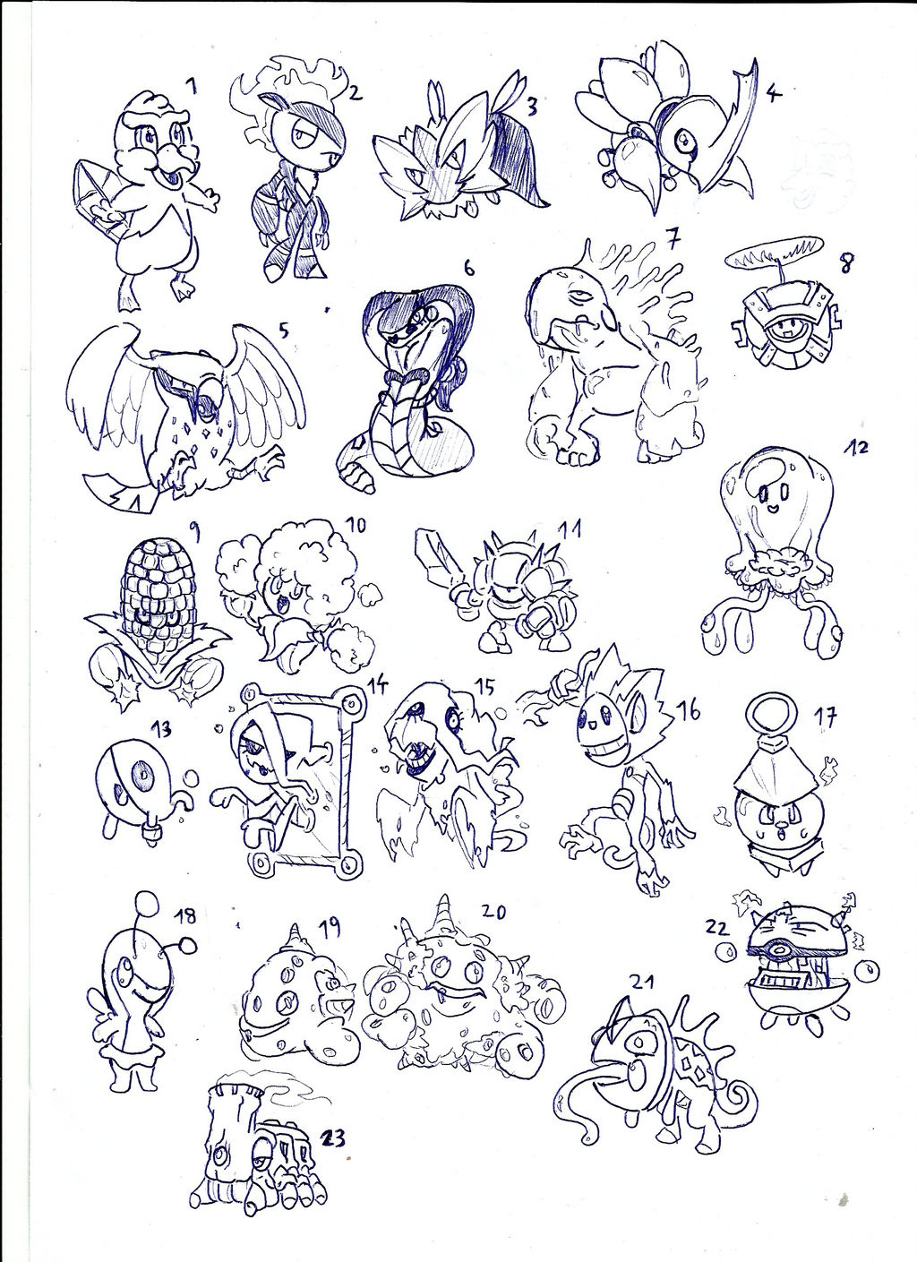 Fakemon sketch19102014 by toongrowner on DeviantArt