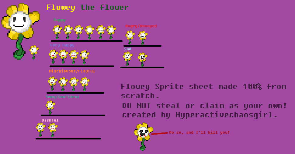 Flowey The Flower Sprite Sheet By Darthtriforce On Deviantart Flowey The Flower Sprite Sheet By Darthtriforce On Deviantart
