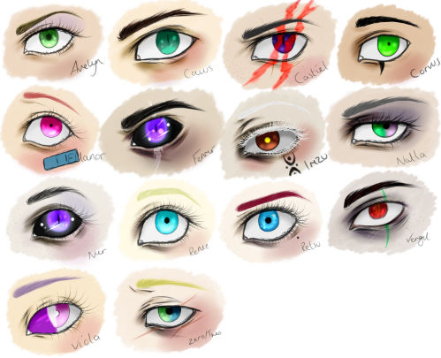 Oc Eye Types OC Eye Designs Tests by SublimiNora on DeviantArt