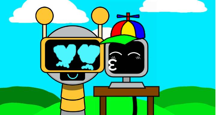 Fun Bot Computer Mr Fun Computer x Fun Bot Kiss by Creeper388010 on DeviantArt