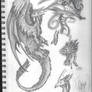 Dragon sketchbook page