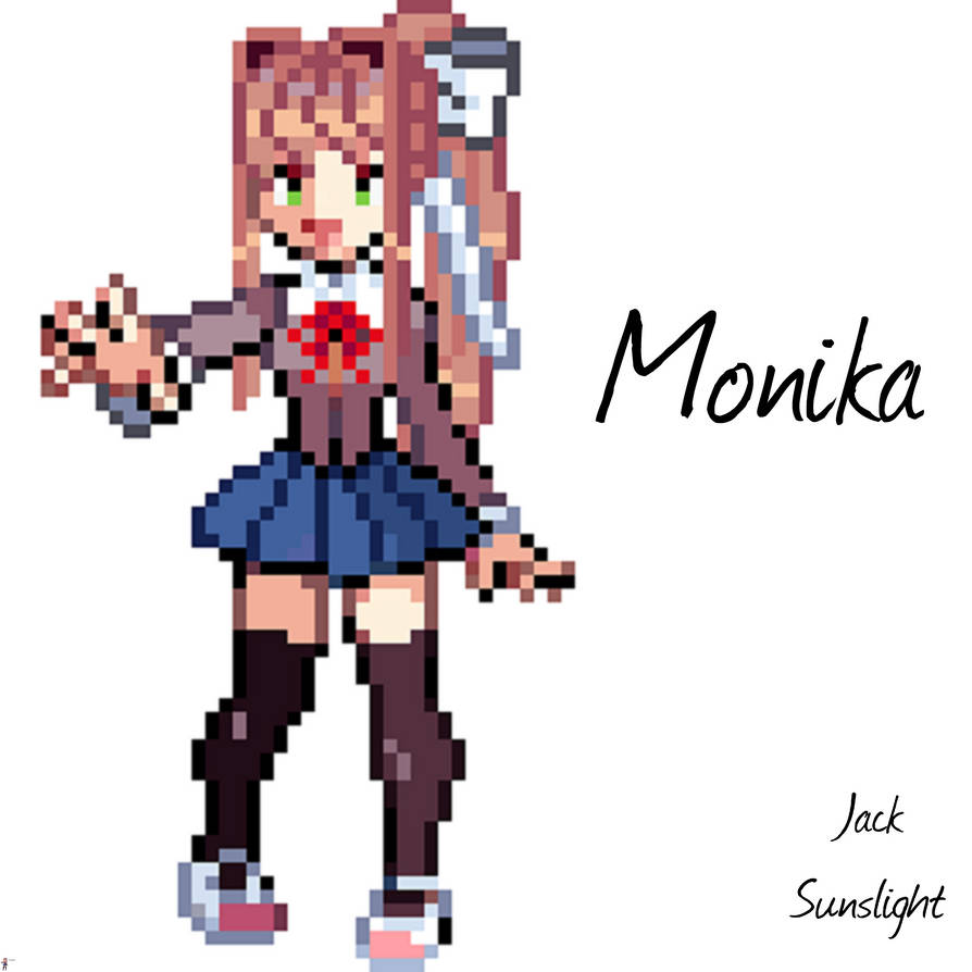 Моника пиксельная Doki Doki