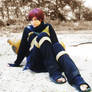 Gaara sitting at the sand (Cosplay)