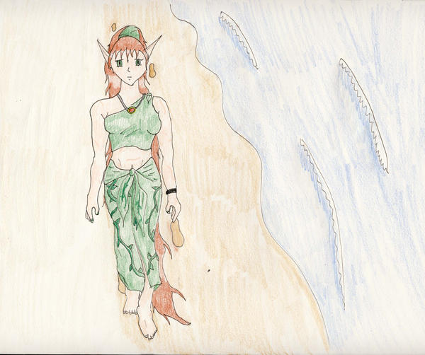 No. 100 Walk on the Beach by Midorii-kiri
