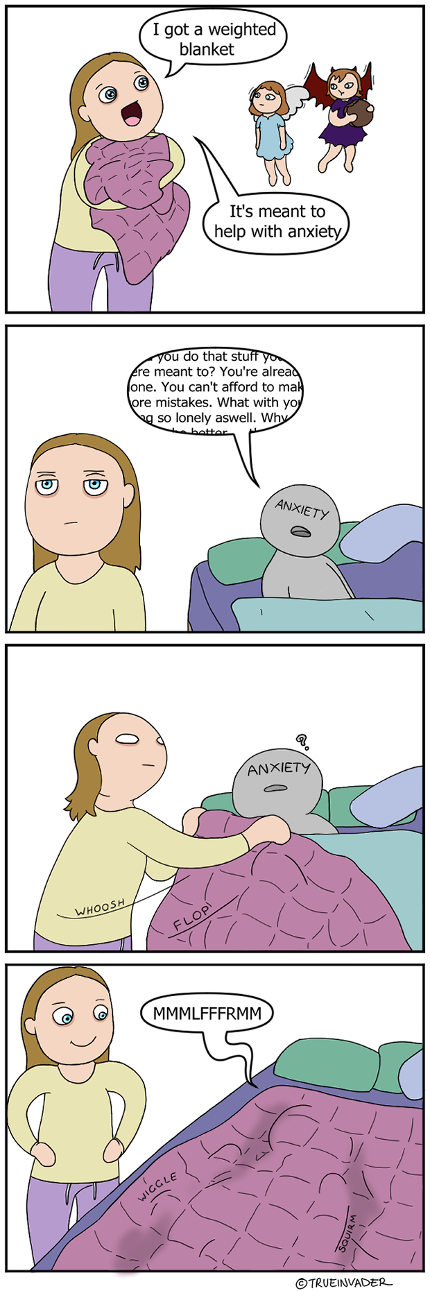 Weighted Blanket by yourtrueinvader on DeviantArt