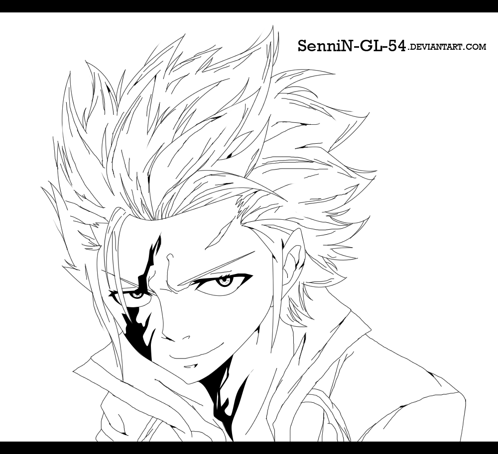 Fairy Tail 425 Evil Gray Lineart By Sennin Gl 54 On Deviantart