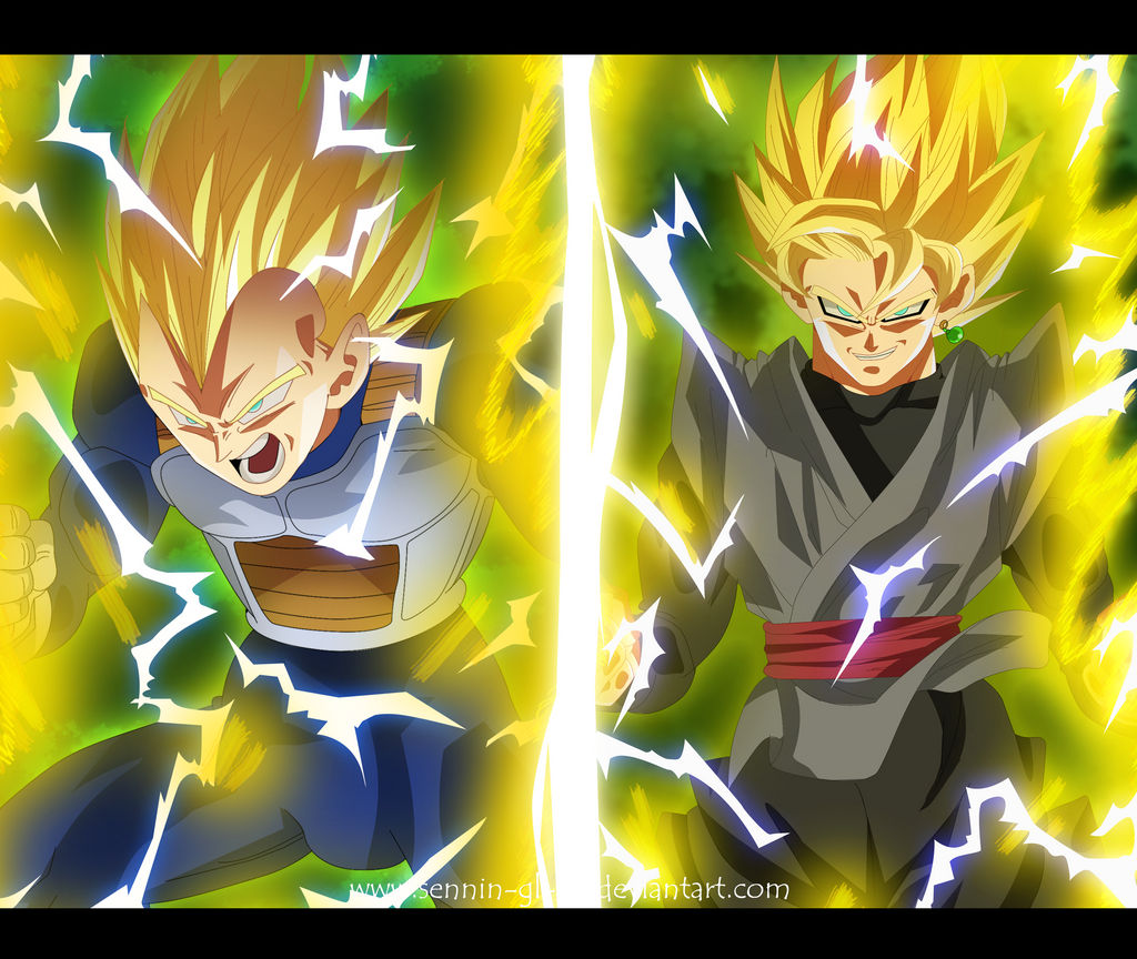 Manga 19 Vegeta SSJ2 VS Black Goku SSJ Complete by SenniN-GL-54 on