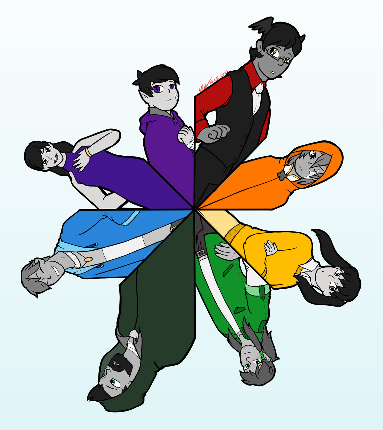 Color Wheel with My OCs by TestRuntAgain on DeviantArt