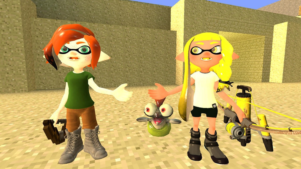 Gmod Splatoon/Minecraft Alex meet's Lisa by SuperfireGmod on DeviantArt