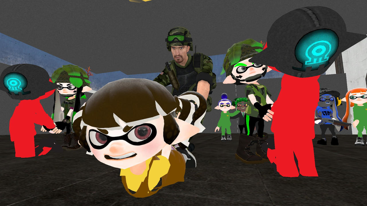Splatoon Inkling Gmod Gmod Splatoon Arresting inkling doll and bad squid by SuperfireGmod on ...