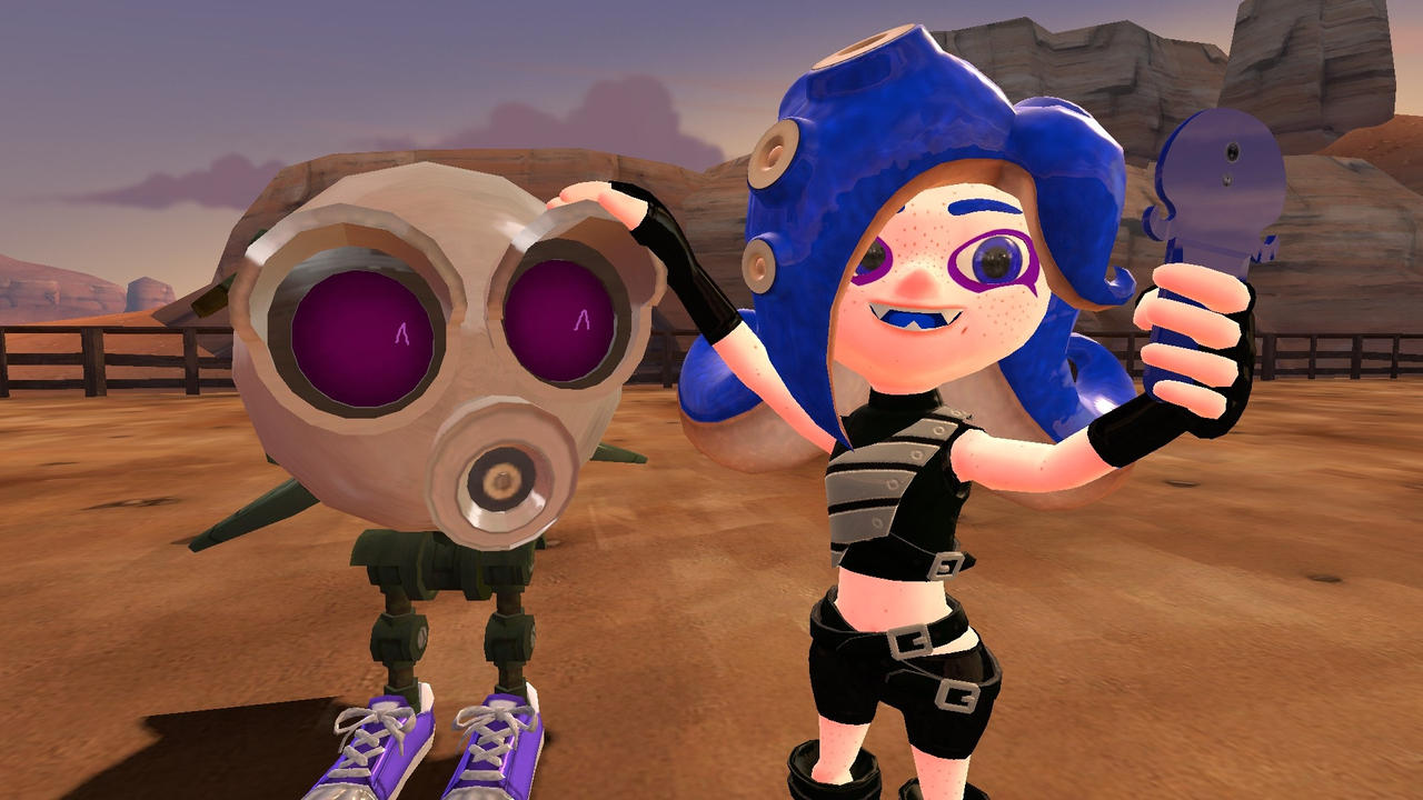 Gmod Octoling Gmod Splatoon Blue Octoling taking a selfie by SuperfireGmod on DeviantArt