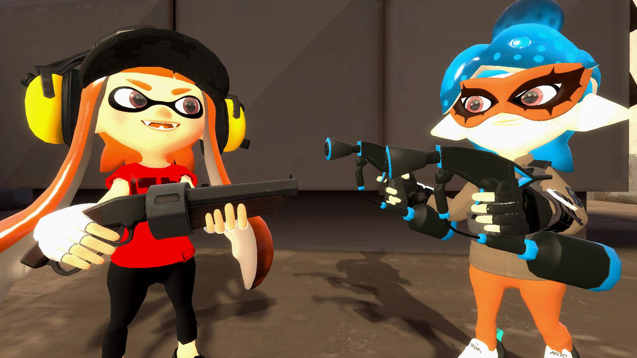 Gmod Mini Inkling Deviantart Gmod Splatoon/Tf2 Inkling Scout vs Inklena by SuperfireGmod on DeviantArt