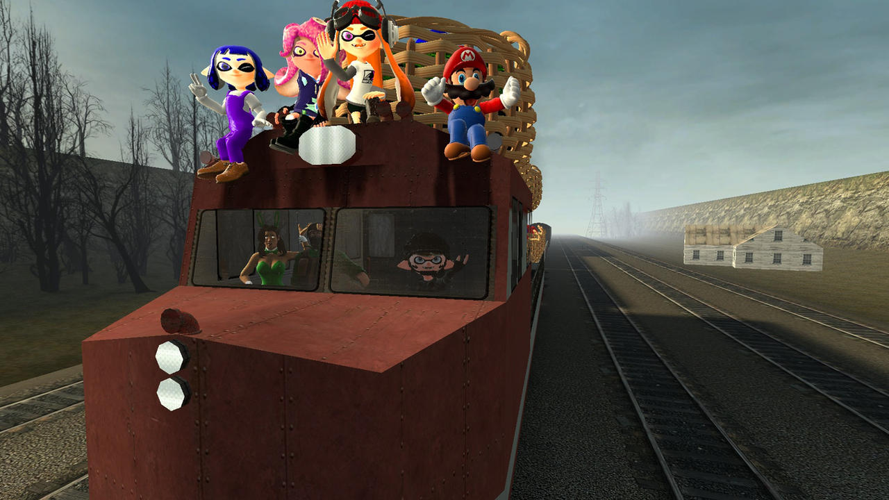 Gmod Splatoon/Smg4/Tf2 Easter Train by SuperfireGmod on DeviantArt