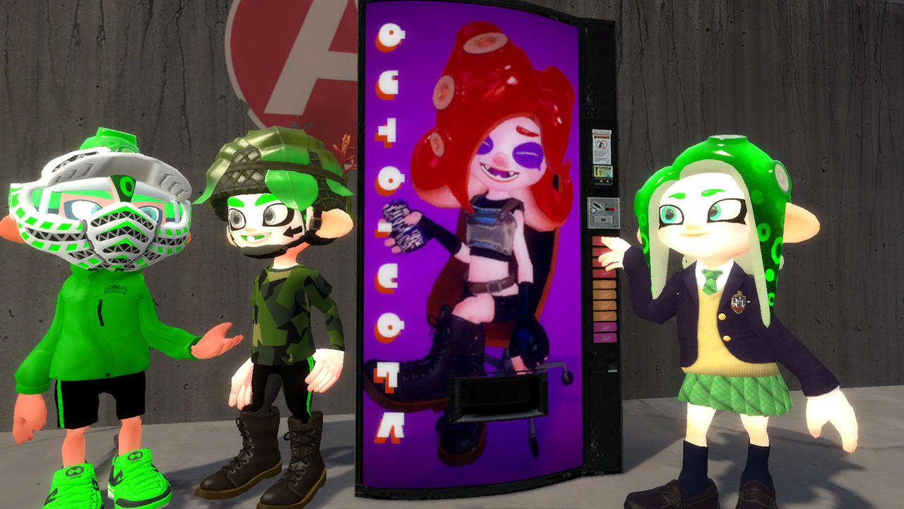 Splatoon Coke Gmod Splatoon Octo Cola Vending Machine by SuperfireGmod on DeviantArt