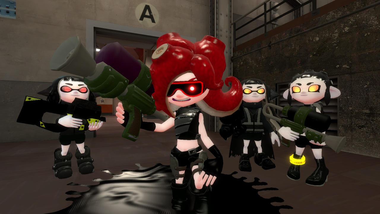 Gmod Octoling Gmod Splatoon Octoling Trooper Stuck in Tar by SuperfireGmod on DeviantArt