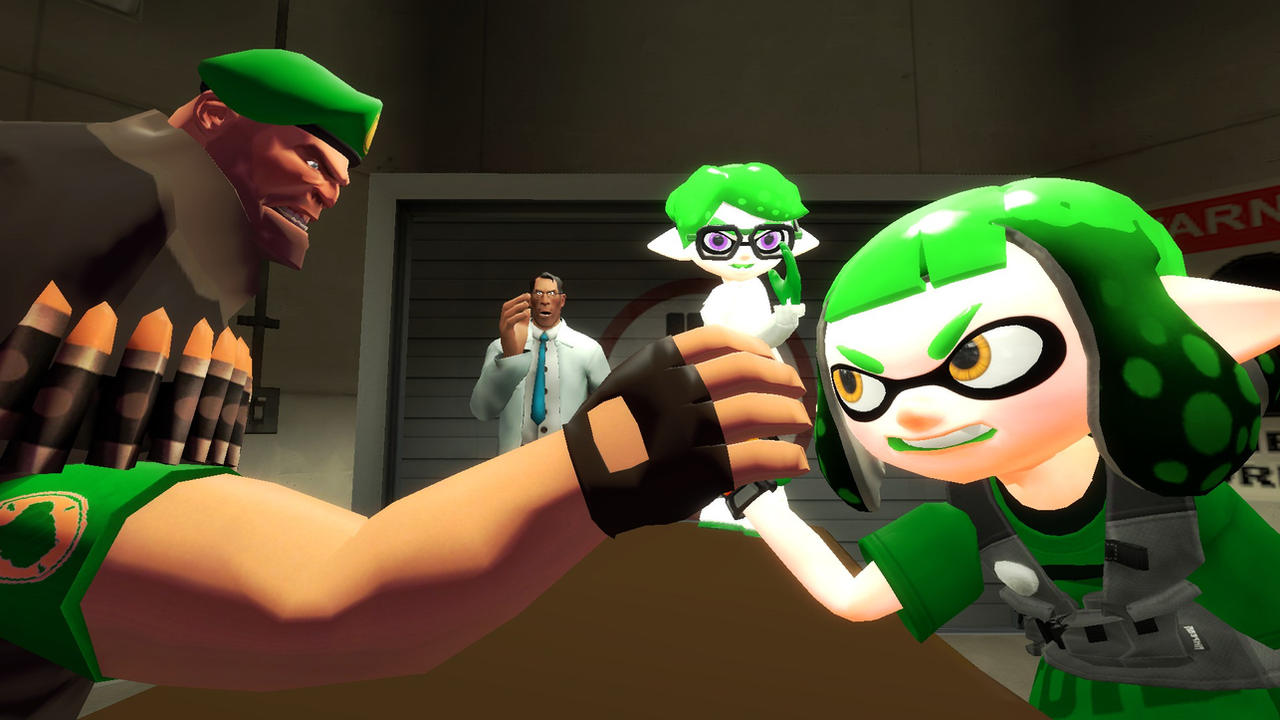 Splatoon Arm Gmod Tf2/Splatoon Arm Wrestling by SuperfireGmod on DeviantArt