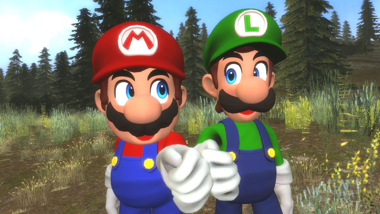 Gmod Marie Model Gmod Mario and Luigi by SuperfireGmod on DeviantArt