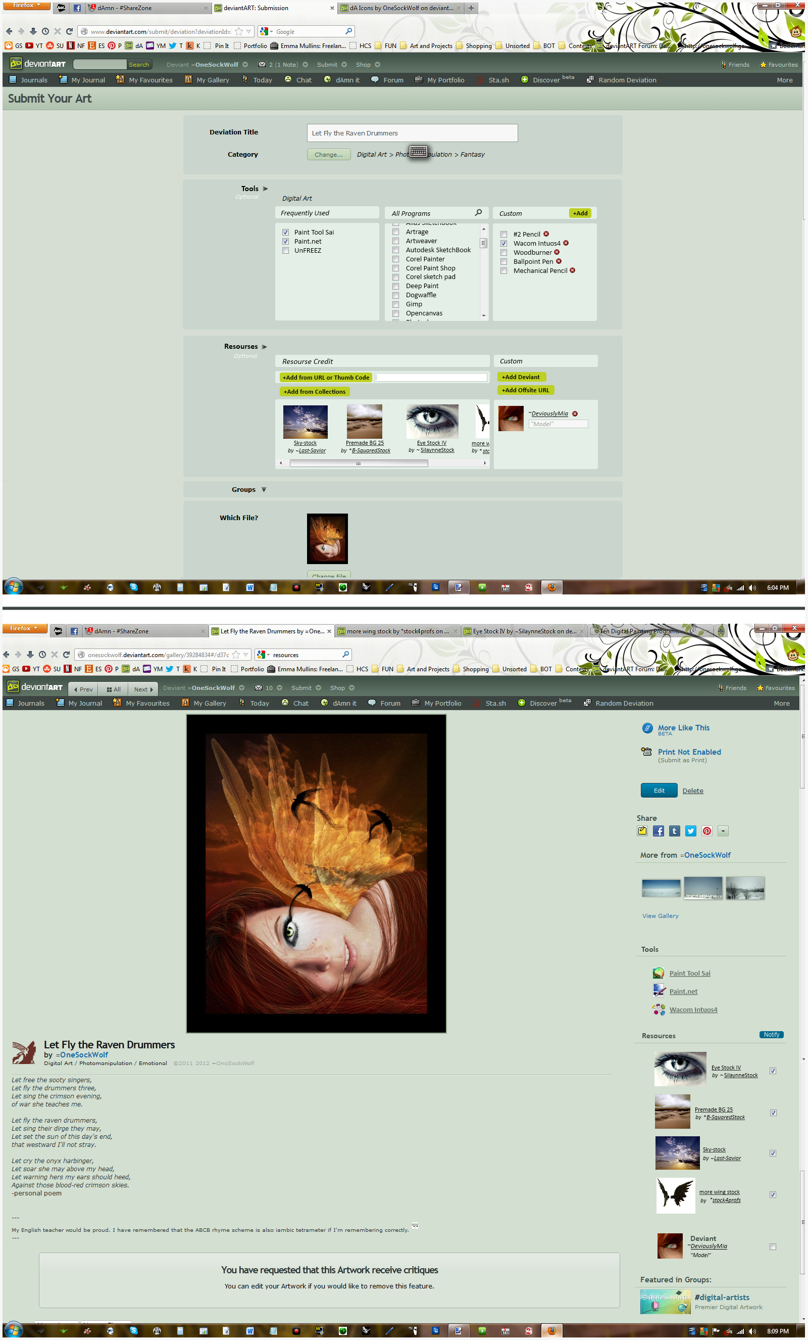 DeviantArt Submission Page Suggestions