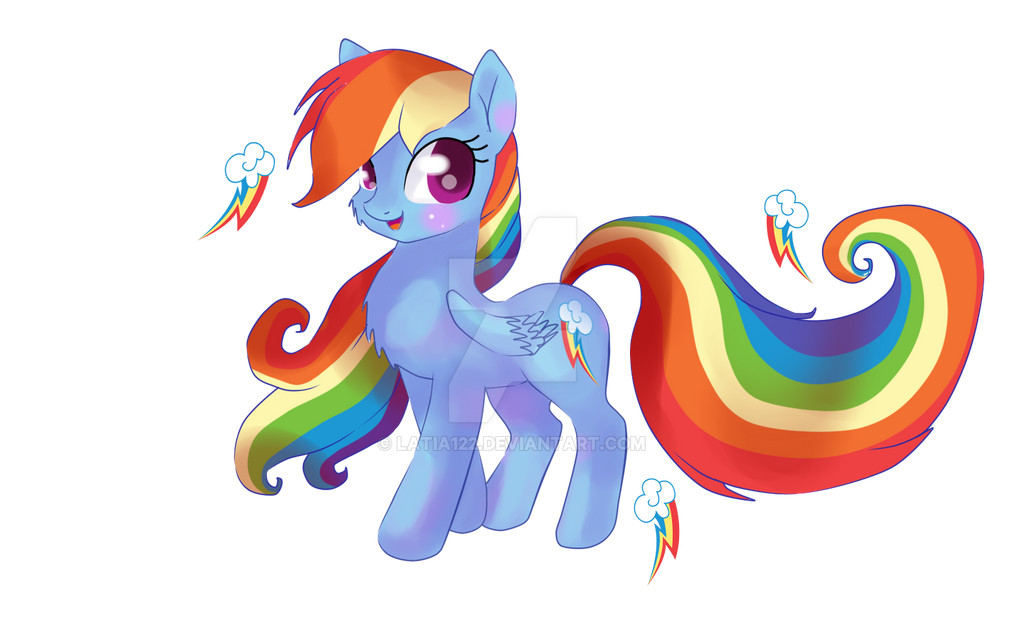 Rainbow Dash Long Hair
