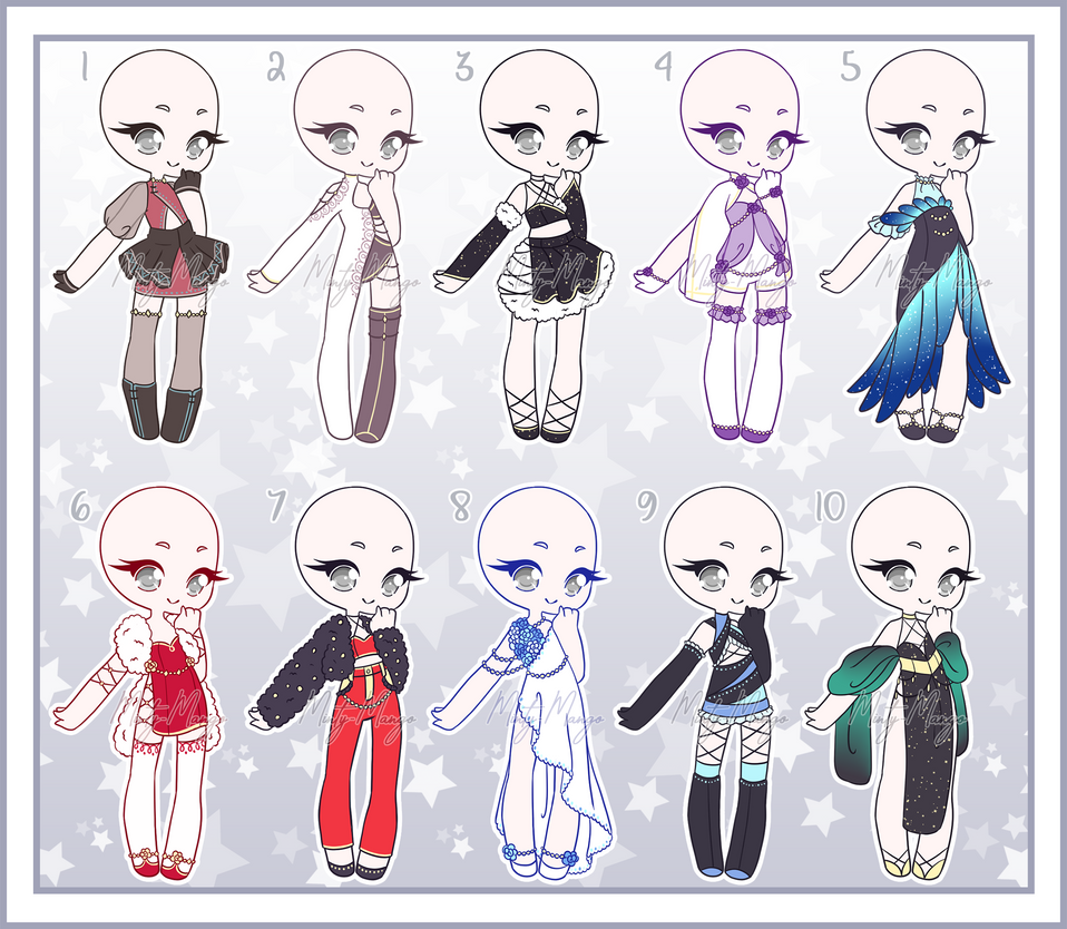 Repo Robe Chibi Chibi Outfit Adoptable Batch 02 - Closed by mango-designs on DeviantArt