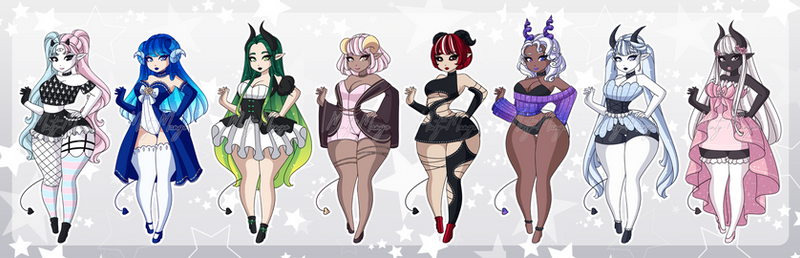 Demon Girl Adoptable Batch 12 - Closed