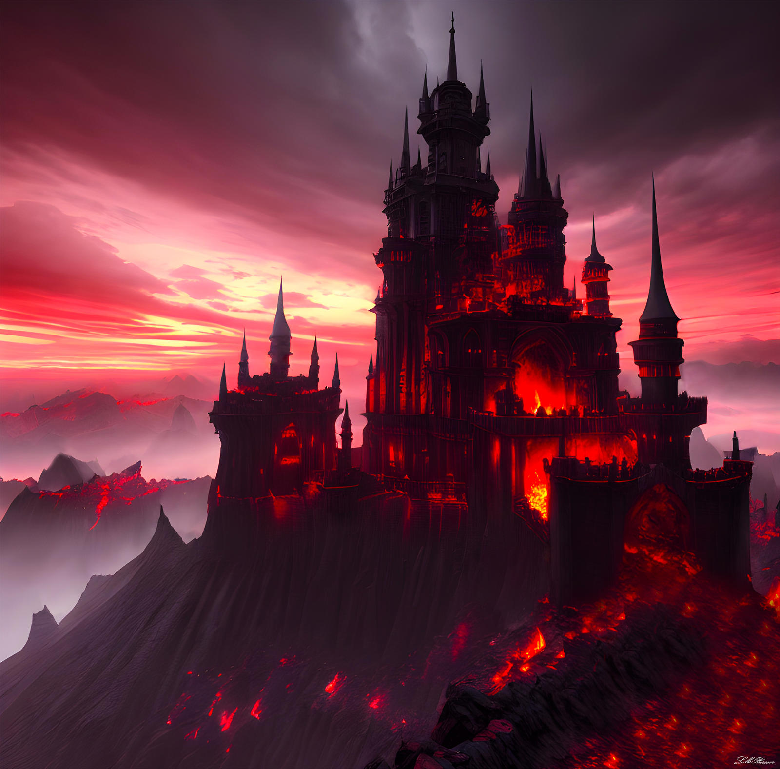 Demonic Building Demonic Fortress by Vyerran on DeviantArt