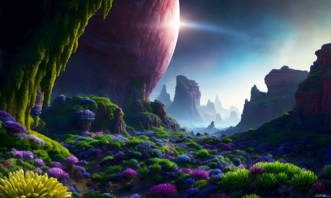 Alien Planet by Vyerran on DeviantArt