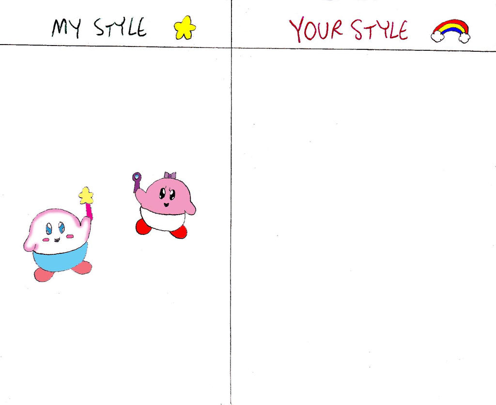Baby Kirby and Kiki in Your Style meme by katamariluv on DeviantArt