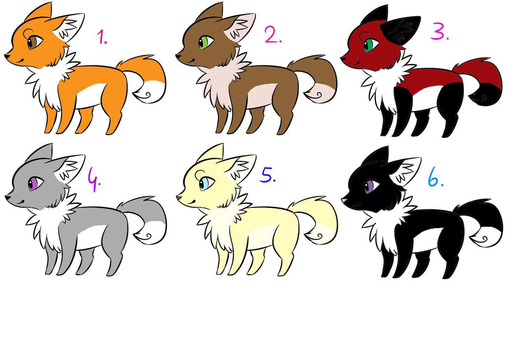 Fox Adaptables Fox Adoptables 1pt(Closed) by katamariluv on DeviantArt