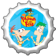 Phineas and Ferb bottle cap