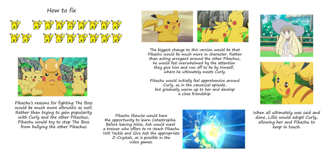 Pikachu Problems How to Fix A Plethora of Pikachu by katamariluv on DeviantArt