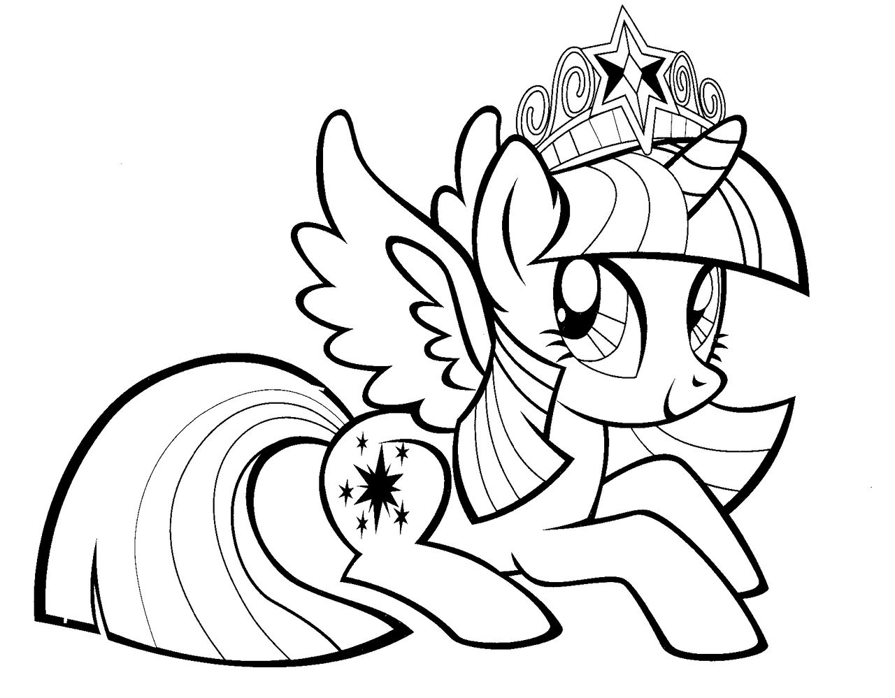 Twilight Sparkle from My Little Pony Coloring Page