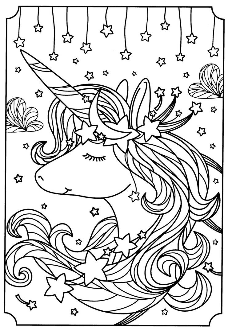 Dibujos-para-colorear-kawaii-unicornios (1) by HuTaolover123 on DeviantArt