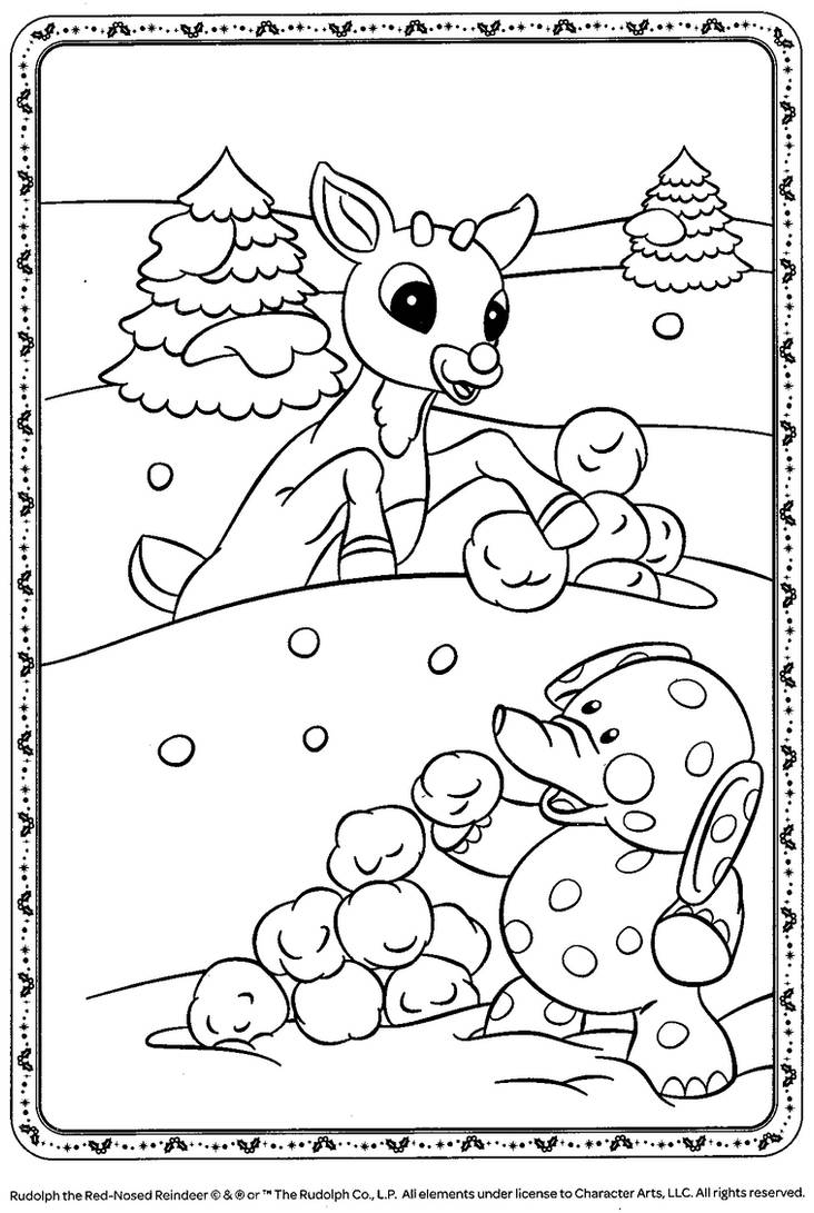 Coloring Rudal 02 Rudolph coloring page by magnificent-coloring on DeviantArt