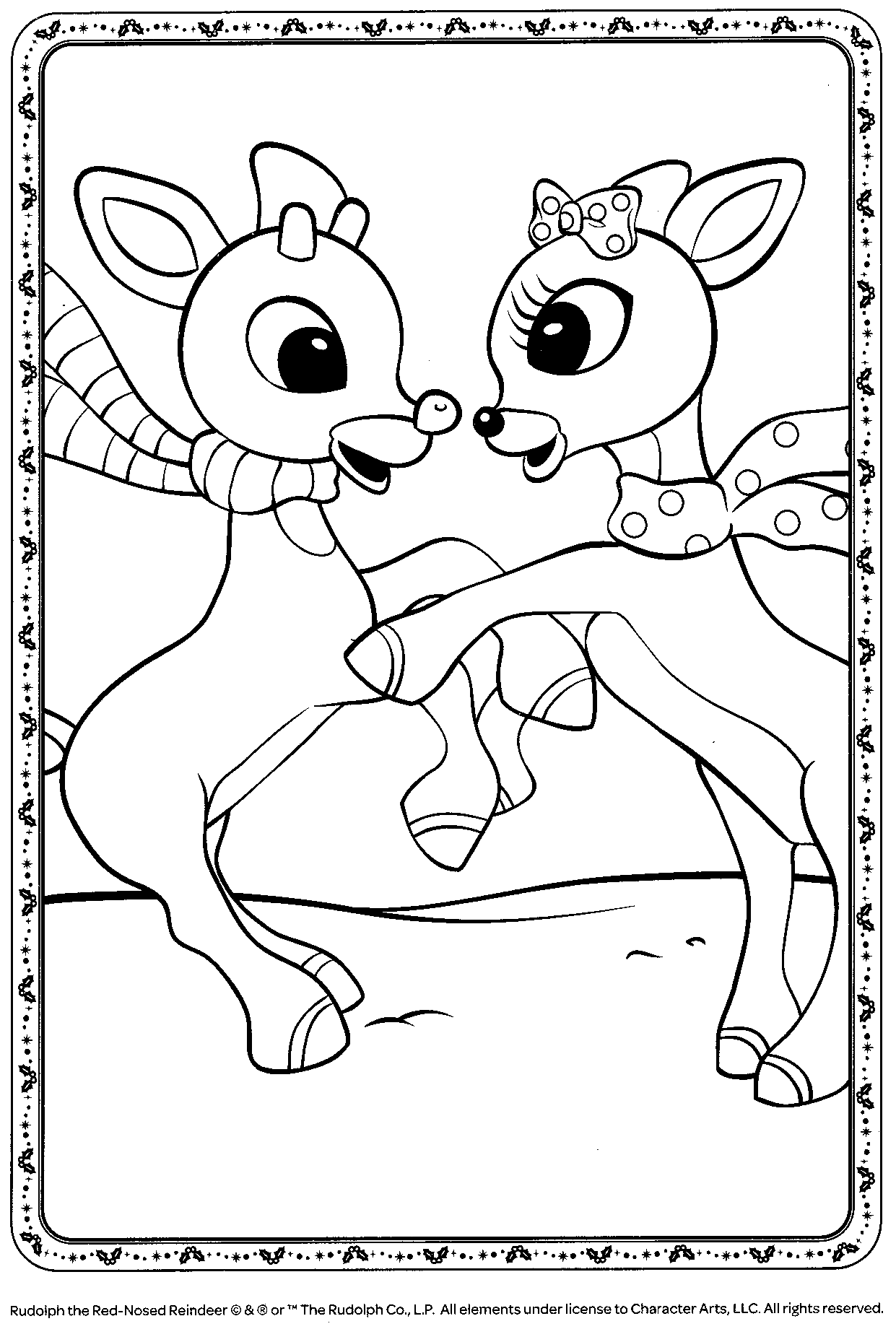 03 Rudolph coloring page by magnificent-coloring on DeviantArt